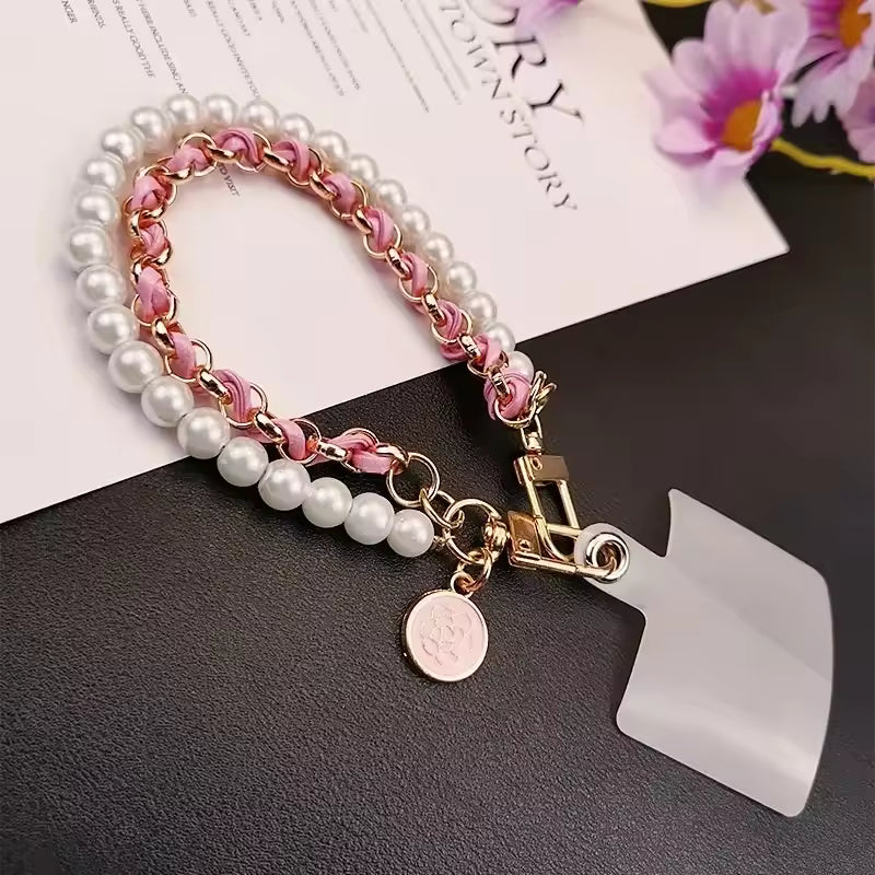 Brazalete con Perlas Broche Ajustable IPhone o Android