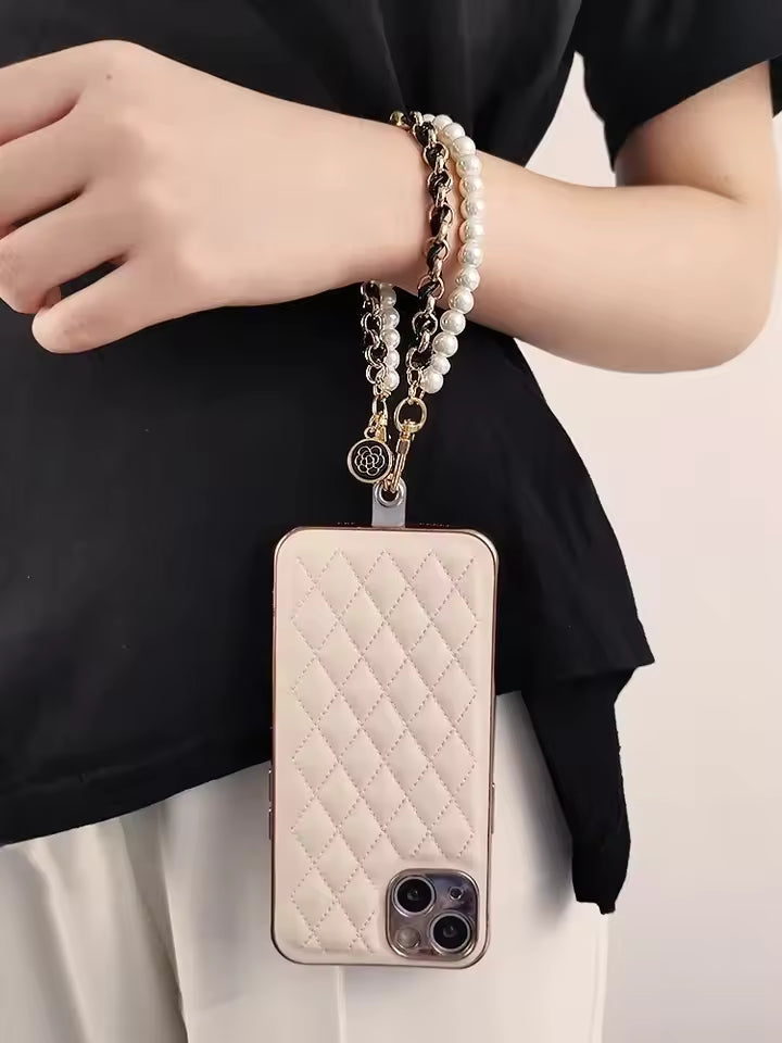 Brazalete con Perlas Broche Ajustable IPhone o Android