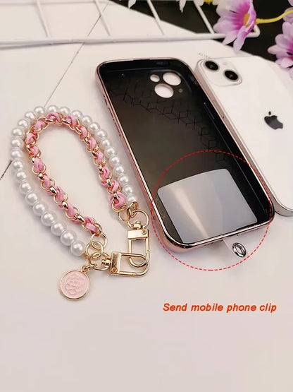 Brazalete con Perlas Broche Ajustable IPhone o Android