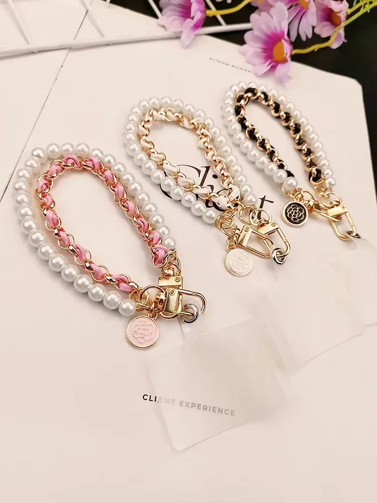 Brazalete con Perlas Broche Ajustable IPhone o Android