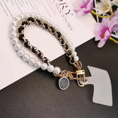 Brazalete con Perlas Broche Ajustable IPhone o Android