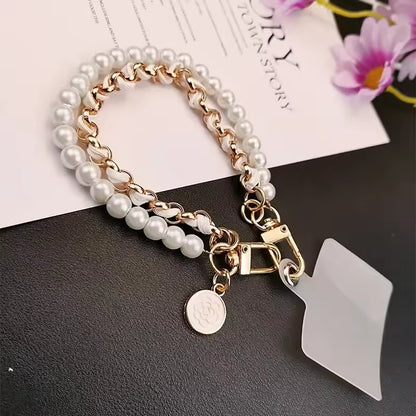 Brazalete con Perlas Broche Ajustable IPhone o Android